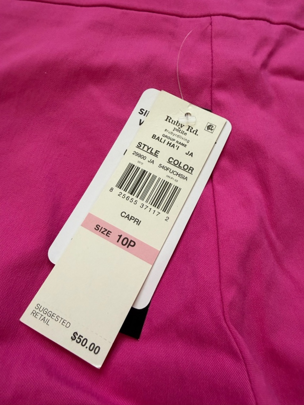Ruby Rd. Hot Pink Pull-On Capri Pants - Picture 8 of 11
